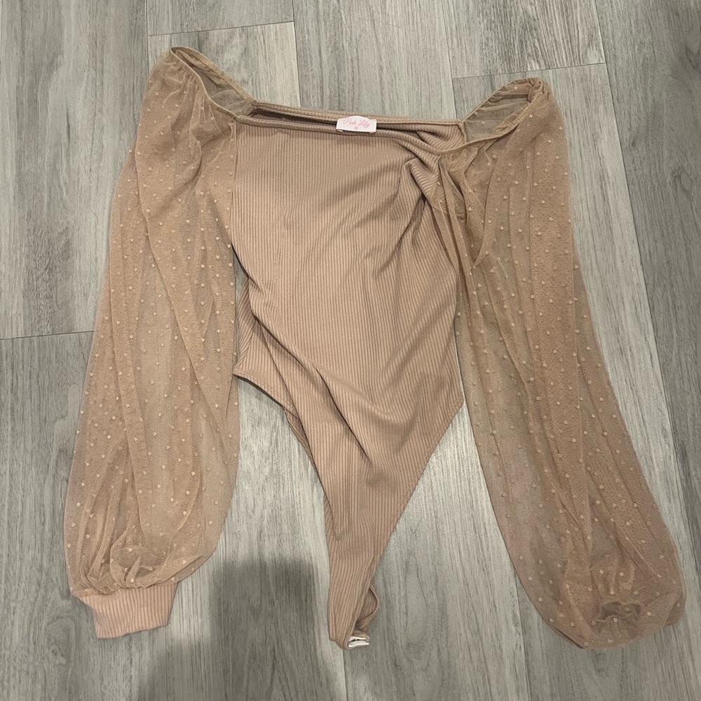 pink lily bodysuit